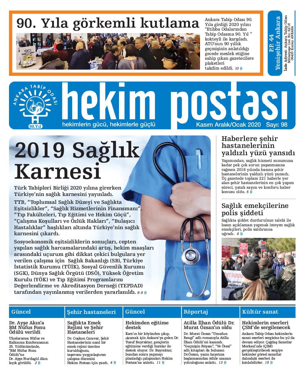 Hekim Postası Kasim 2019-Ocak 2020
