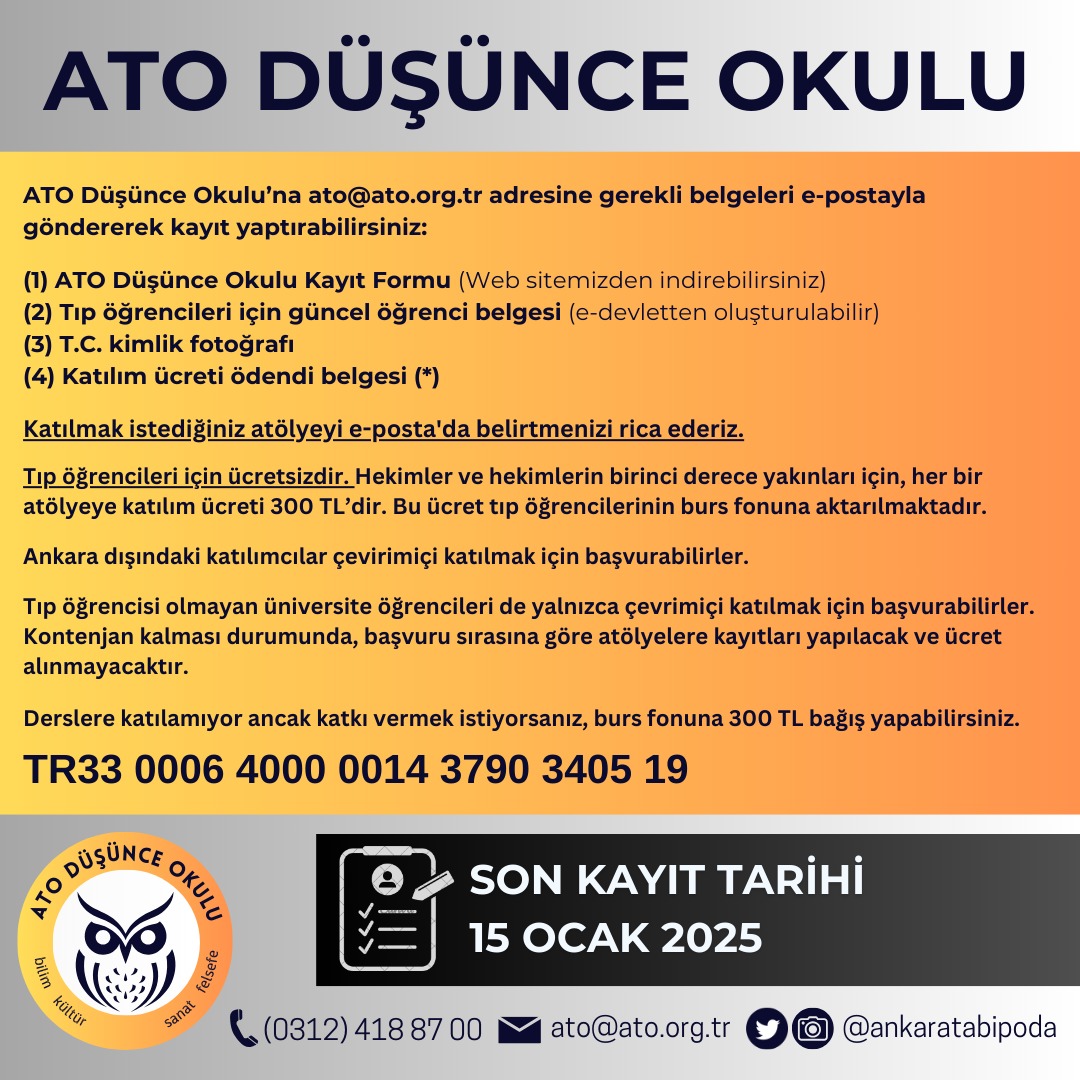 ATO Düşünce Okulu "Kudret Emiroğlu ile Tarihe Yolculuk Atölyesi"