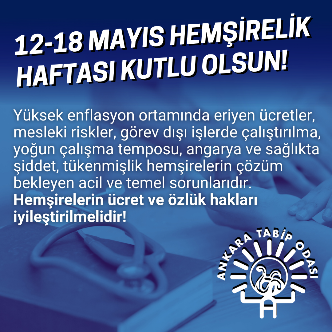 12-18 Mayıs Hemşirelik Haftası Kutlu Olsun!