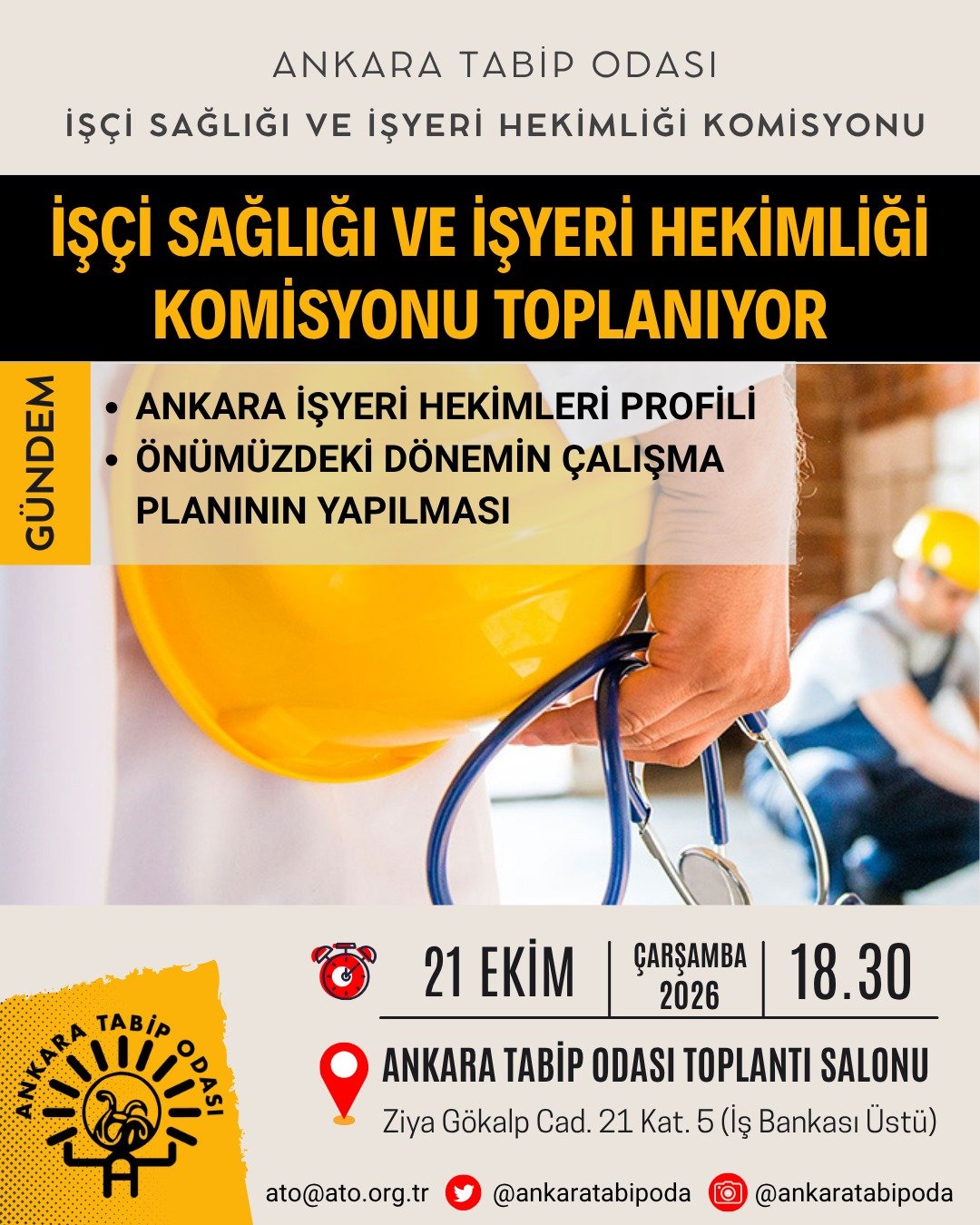 İşçi Sağlığı ve İşyeri Hekimliği Komisyonu Toplantısı